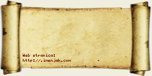 Žaklina Stojković vizit kartica